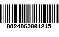 Código de Barras 0824863001215