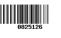 Código de Barras 0825126