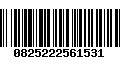 Código de Barras 0825222561531