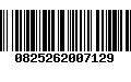 Código de Barras 0825262007129