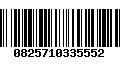 Código de Barras 0825710335552