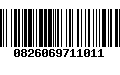 Código de Barras 0826069711011