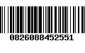 Código de Barras 0826088452551