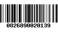 Código de Barras 0826890020139