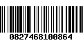 Código de Barras 0827468100864