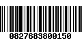 Código de Barras 0827683800150