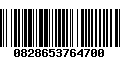 Código de Barras 0828653764700