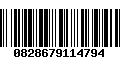 Código de Barras 0828679114794