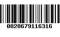 Código de Barras 0828679116316