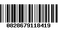 Código de Barras 0828679118419