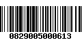 Código de Barras 0829005000613