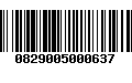 Código de Barras 0829005000637