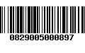 Código de Barras 0829005000897