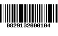 Código de Barras 0829132000104