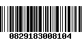 Código de Barras 0829183008104