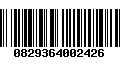 Código de Barras 0829364002426
