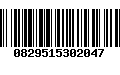 Código de Barras 0829515302047