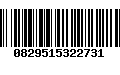 Código de Barras 0829515322731