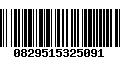 Código de Barras 0829515325091