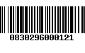 Código de Barras 0830296000121