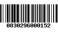 Código de Barras 0830296000152