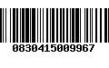 Código de Barras 0830415009967