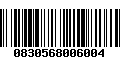 Código de Barras 0830568006004