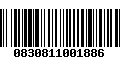 Código de Barras 0830811001886