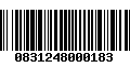 Código de Barras 0831248000183