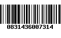 Código de Barras 0831436007314