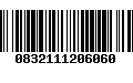 Código de Barras 0832111206060