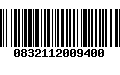 Código de Barras 0832112009400