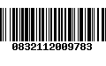 Código de Barras 0832112009783