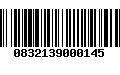 Código de Barras 0832139000145