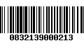 Código de Barras 0832139000213