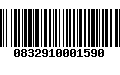 Código de Barras 0832910001590