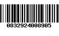 Código de Barras 0832924008905