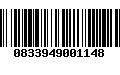 Código de Barras 0833949001148