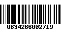 Código de Barras 0834266002719