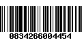 Código de Barras 0834266004454