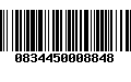 Código de Barras 0834450008848