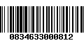 Código de Barras 0834633000812