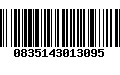 Código de Barras 0835143013095