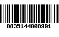 Código de Barras 0835144008991