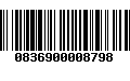 Código de Barras 0836900008798