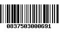 Código de Barras 0837503000691