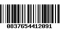 Código de Barras 0837654412091