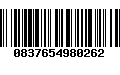 Código de Barras 0837654980262