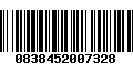 Código de Barras 0838452007328