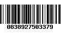 Código de Barras 0838927503379